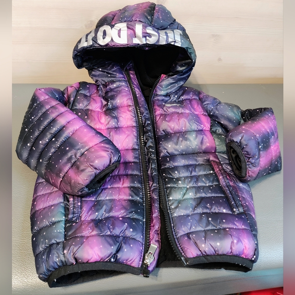 Nike Toddler Colorful Puffer Coat, Size 2T